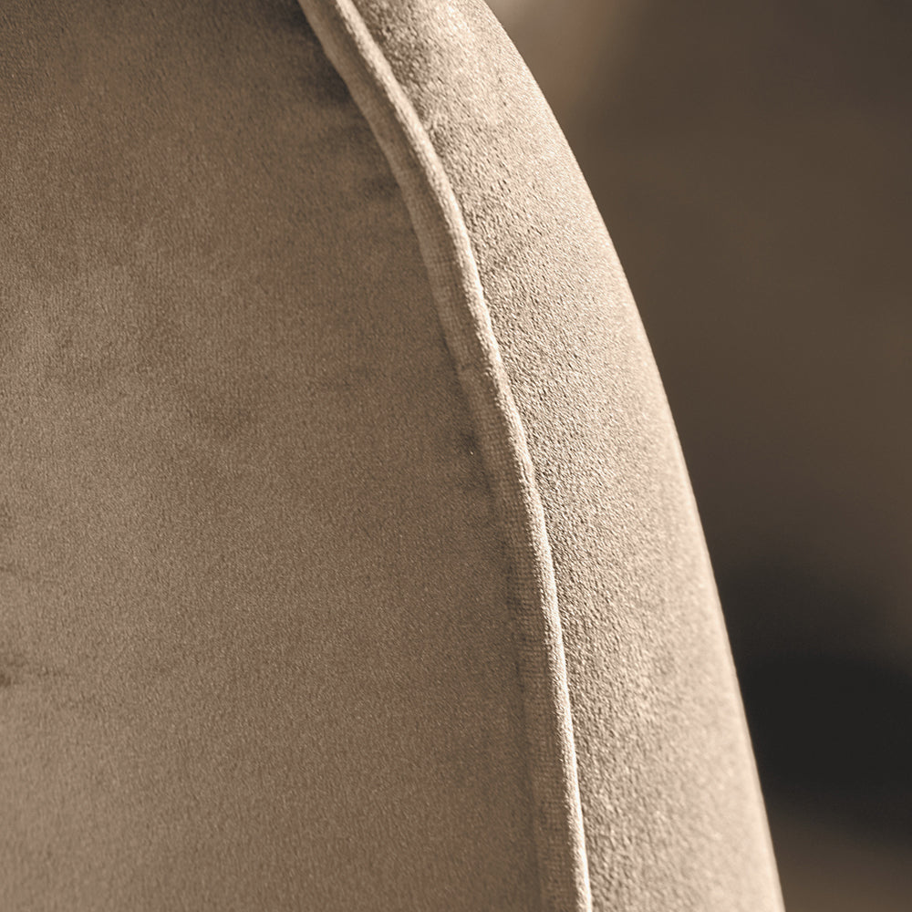 Lucca Biscuit Velvet and Metal Armchair