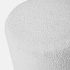 Sassari BouclÃ© Fabric Cylinder Pouffe