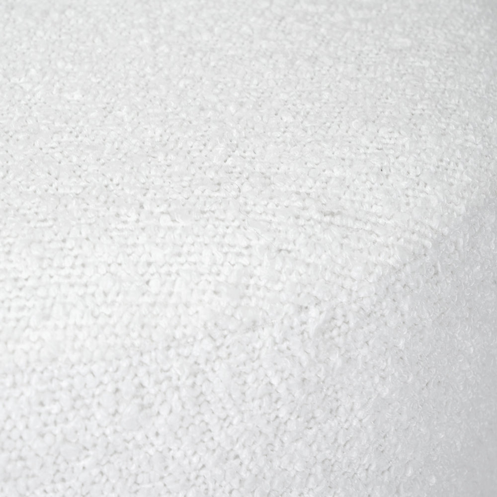 Sassari BouclÃ© Fabric Cylinder Pouffe
