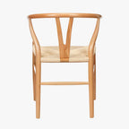 Quinn Natural Beech Wood and Natural Paper Rope Dining Chair