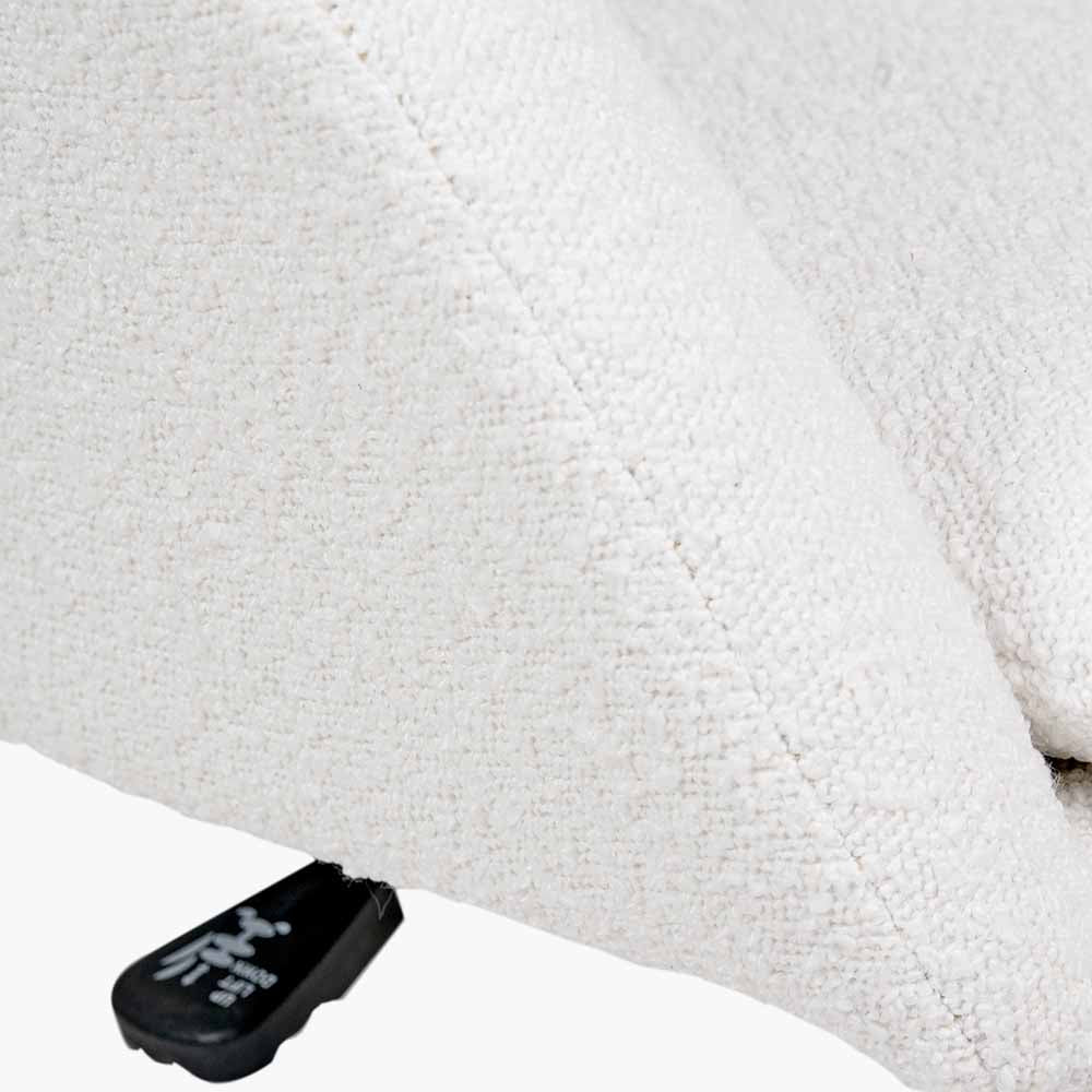 Rosolini BouclÃ© Fabric and Black Metal Swivel Rise and Fall Chair