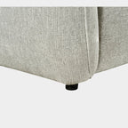 Turin Electric Recliner Sofa Silver Left Hand Corner