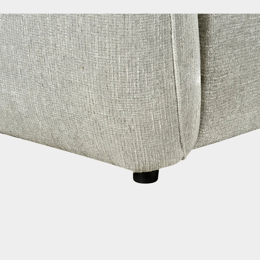 Turin Electric Recliner Sofa Silver Left Hand Corner