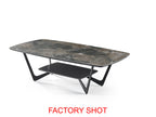 Imperia Grey Ceramic Marble Effect Coffee Table