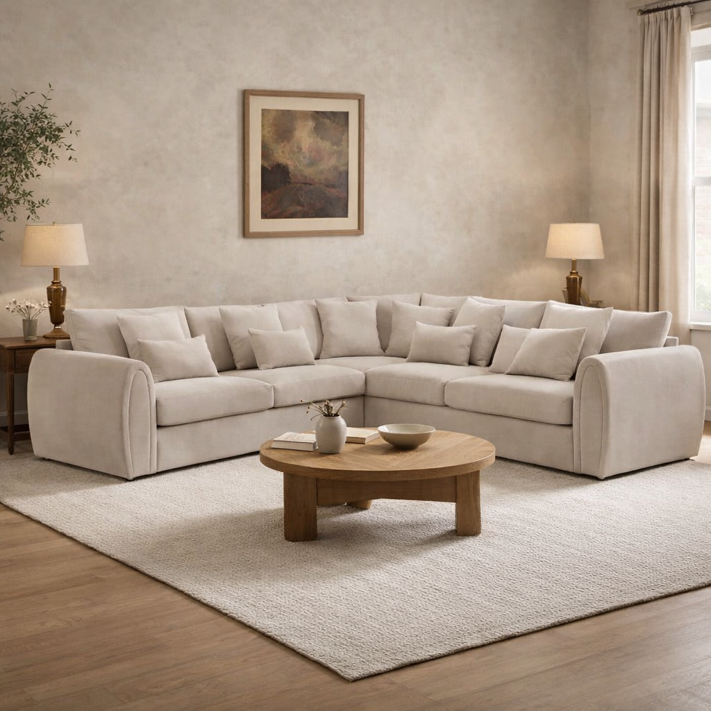 Mirabel Sofa Beige Large Corner