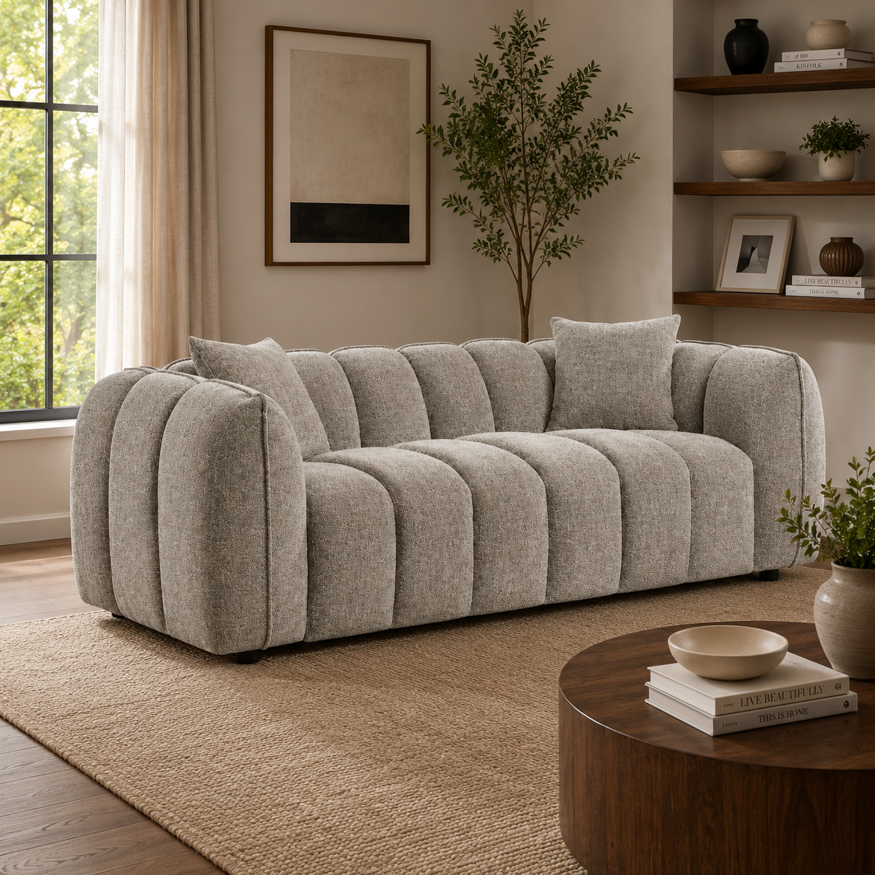 Venice Sofa Mocha 3 Seater