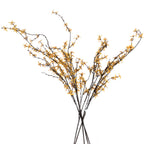 Vibrant yellow Forsythia branch