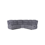 Myra Recliner Sofa Grey Fabric Large Corner