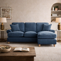 Right Hand Chaise Sofa Manhattan Navy The Great Sofa Company | Victoria | Bromfield | Lola | Alfie | Mari | Longfellow | Duresta Style