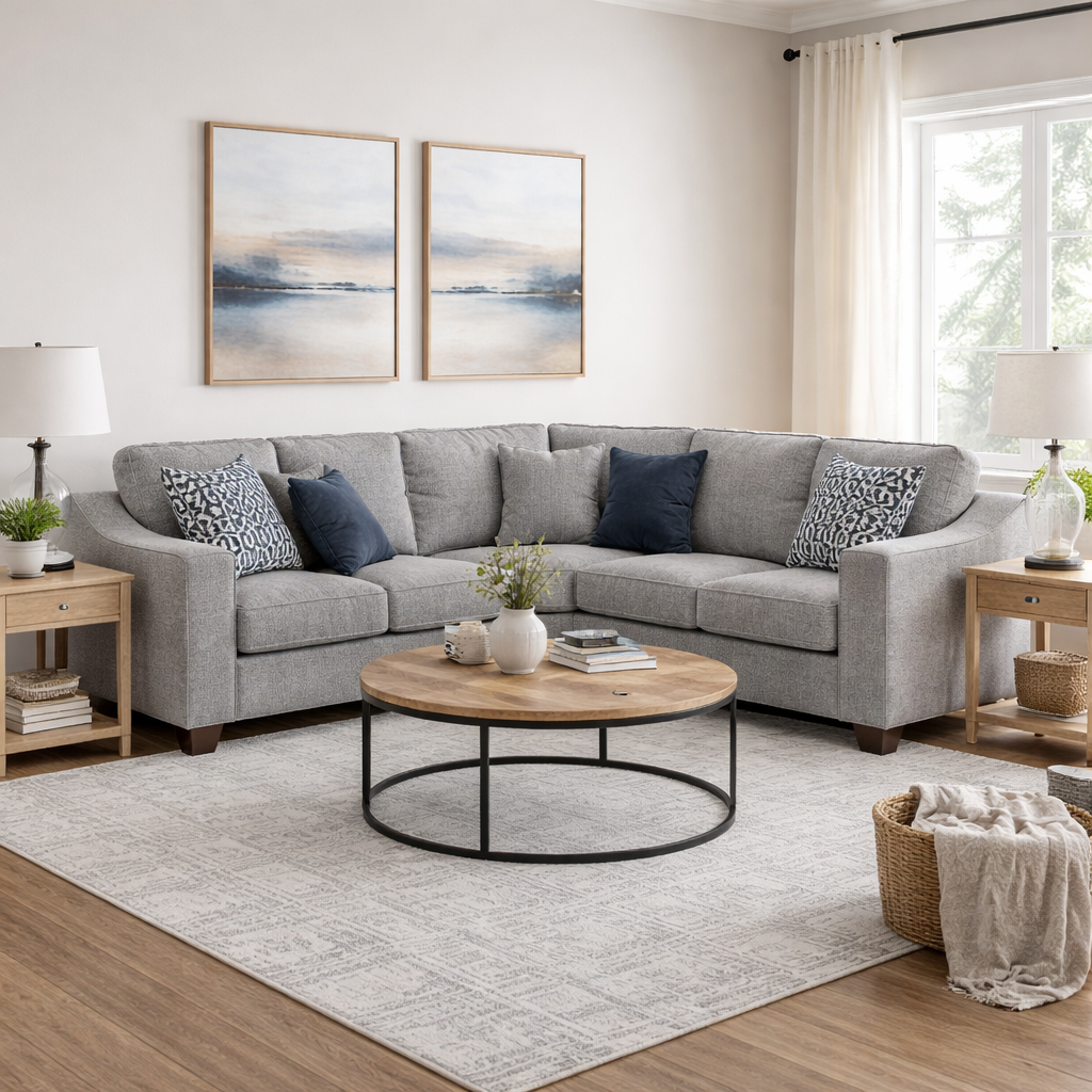 Nebraska Sofa Slate Large Corner