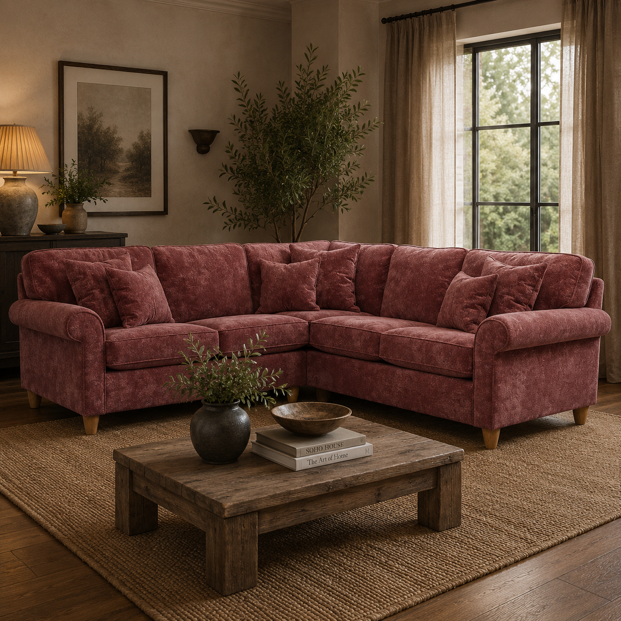2 Corner 2 Sofa Sic - Glory 8 Deep Terra The Great Sofa Company | Sinatra | Dorchester | Abingdon | Ashbury