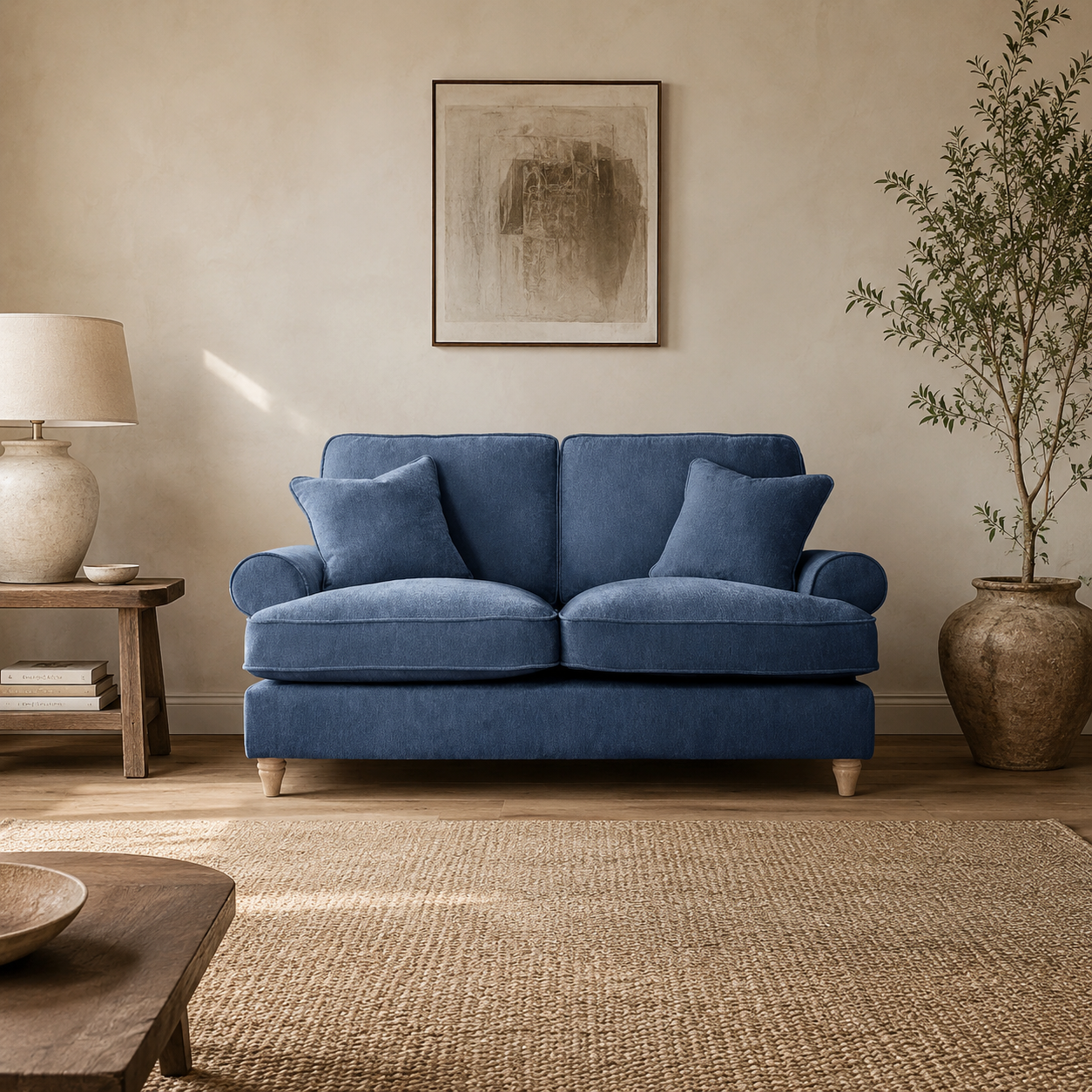 2 Seater Sofa Manhattan Navy The Great Sofa Company | Victoria | Bromfield | Lola | Alfie | Mari | Longfellow | Duresta Style