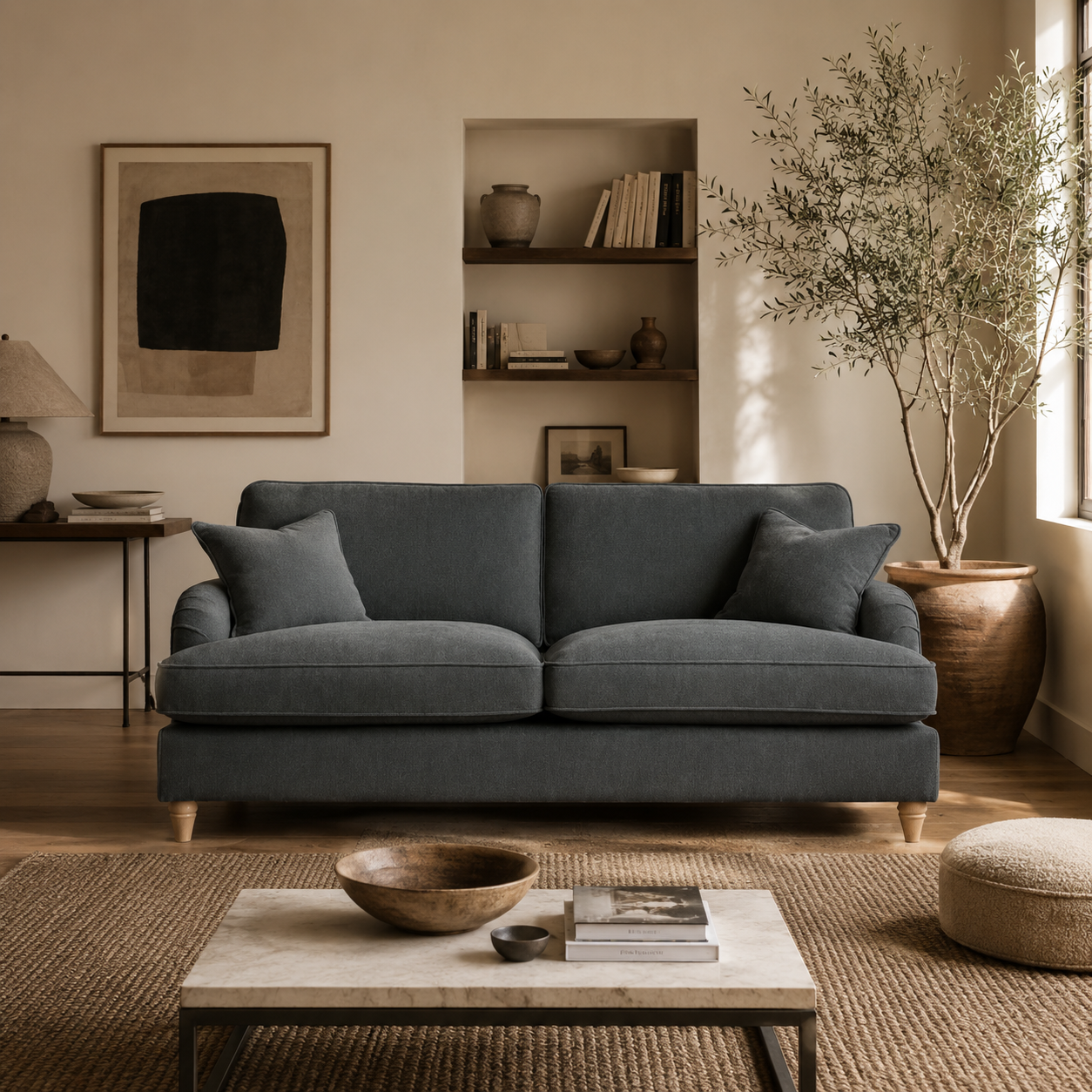 3 Seater Sofa Manhattan Charcoal The Great Sofa Company | Piper | Vienna | Arthur | Emeline | Swift | Morris