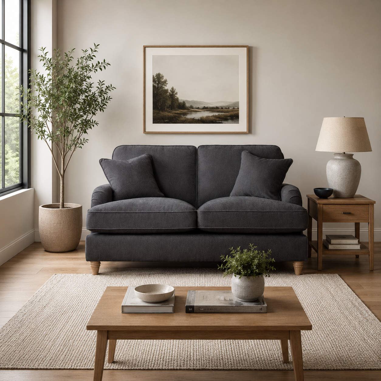 2 Seater Sofa Manhattan Charcoal The Great Sofa Company | Piper | Vienna | Arthur | Emeline | Swift | Morris