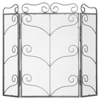 Heavy Large Antique Silver Fire Screen