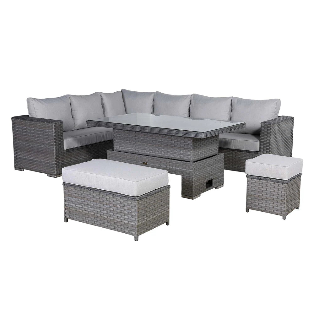 Catalina Range Modular Corner Sofa Set With Rising Table