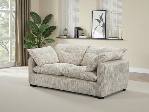Quetta Sofa Rust Brown 2 Seater Silver