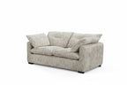 Quetta Sofa Rust Brown 2 Seater Silver