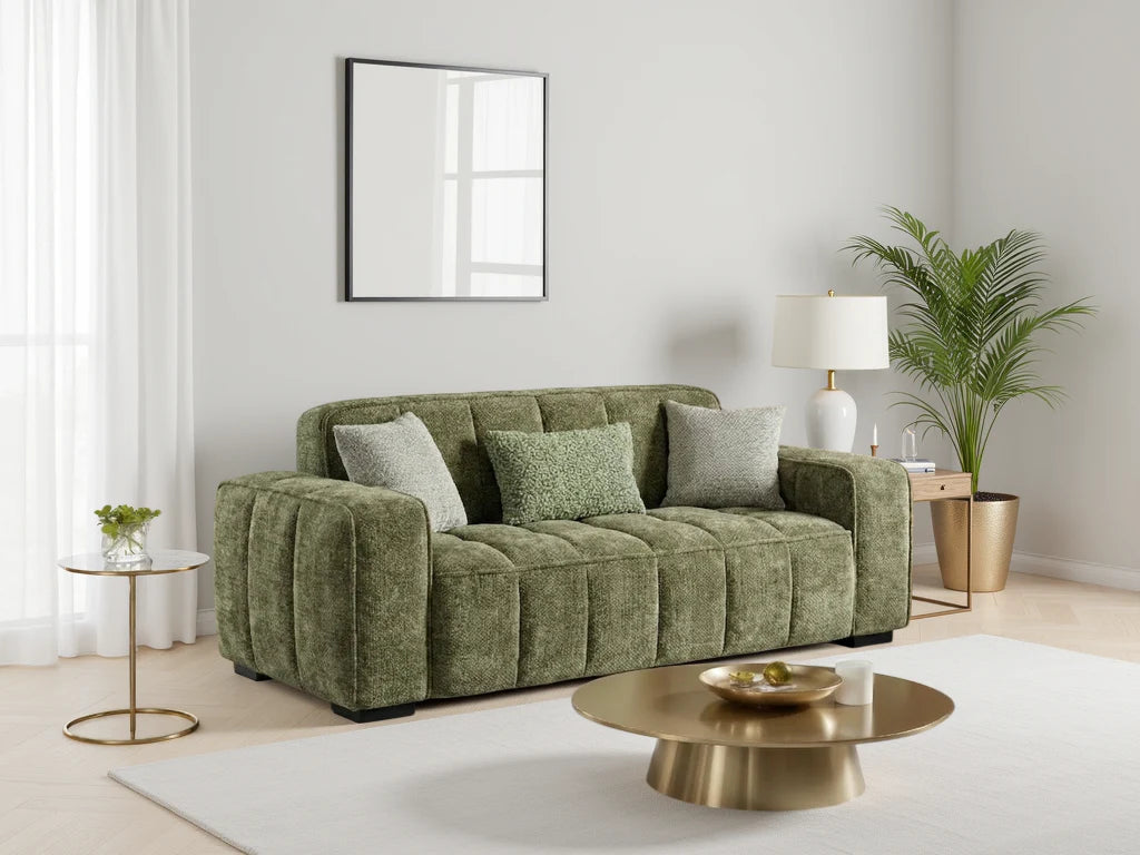 Paris Sofa Olive 3 Seater Sofa