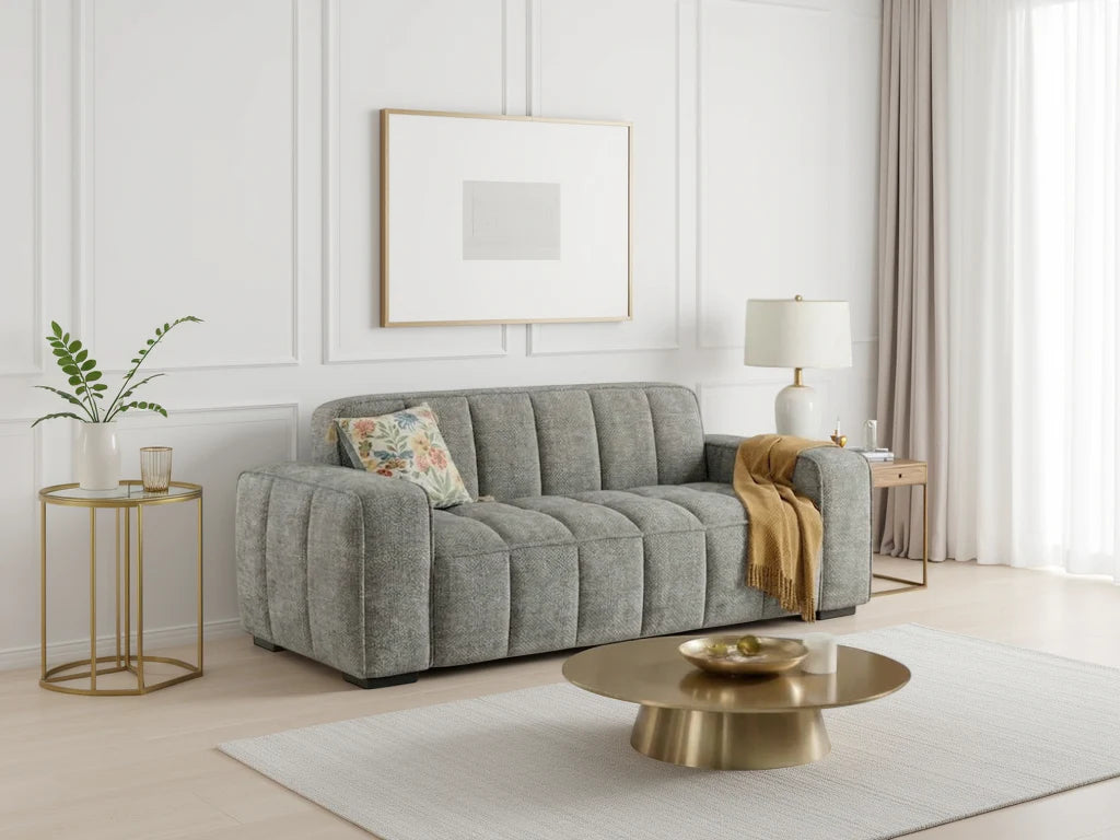Paris Sofa Grey 3 Seater Sofa