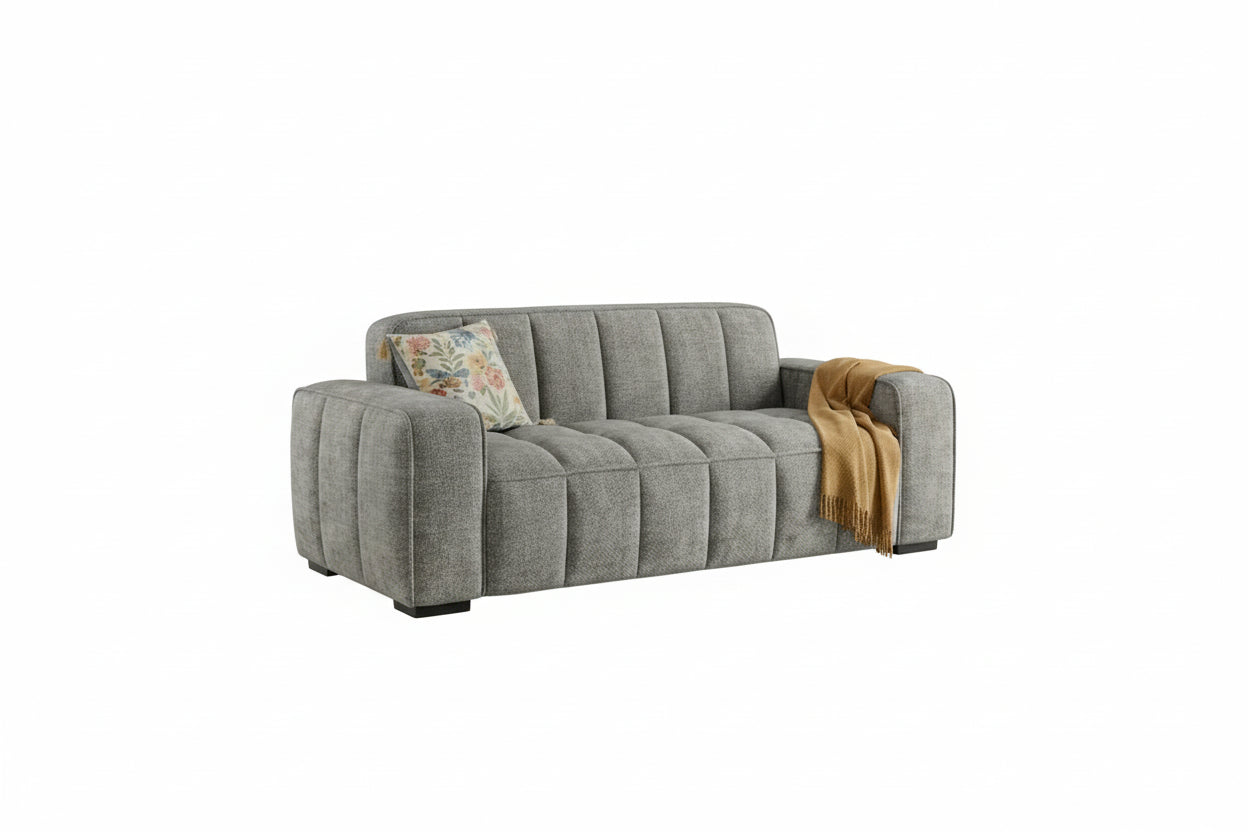 Paris Sofa Grey 3 Seater Sofa