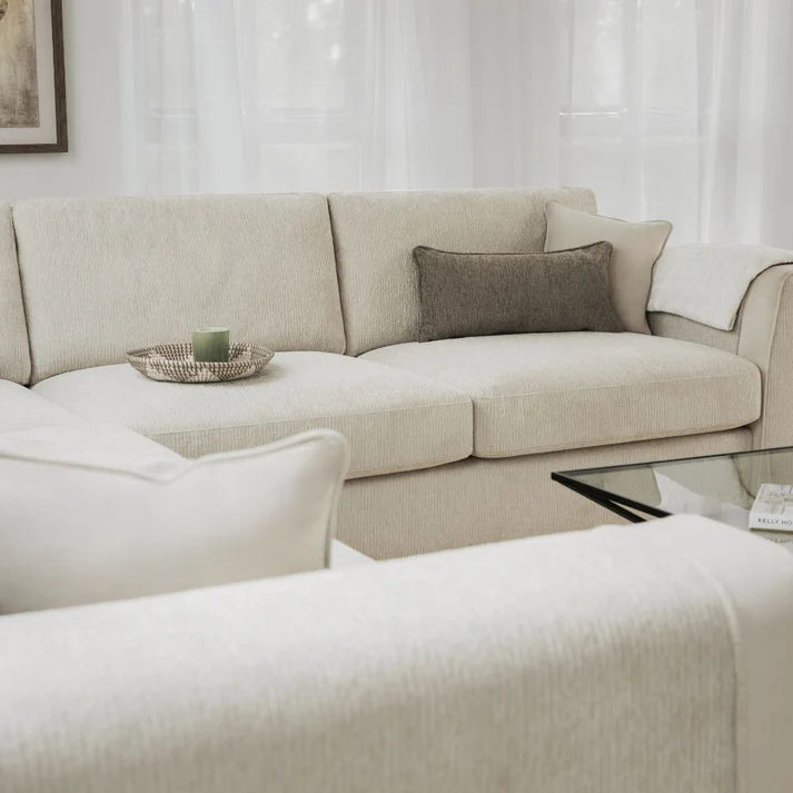 Naples Sofa Beige Large Corner