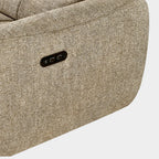 Turin Electric Recliner Sofa Mocha Left Hand Corner