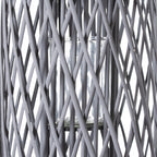 Huge Grey Standing Wicker Lantern