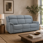 Linden Recliner Sofa Grey 3 Seater