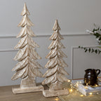 Carved Wood Large Christmas Tree