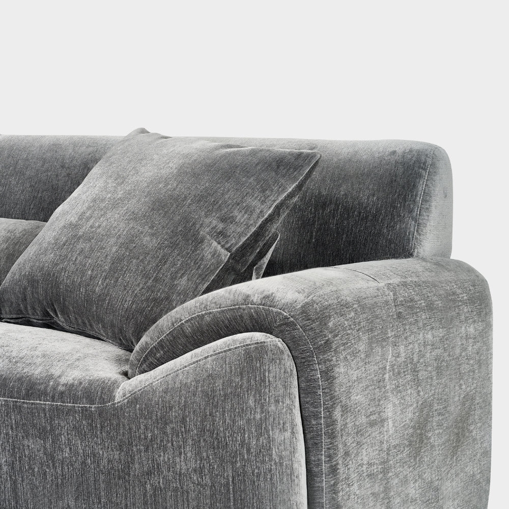 Modena Sofa Charcoal Left Hand Corner