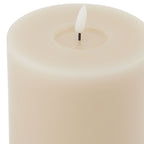 Luxe Collection Melt Effect 5x5 Taupe LED Wax Candle