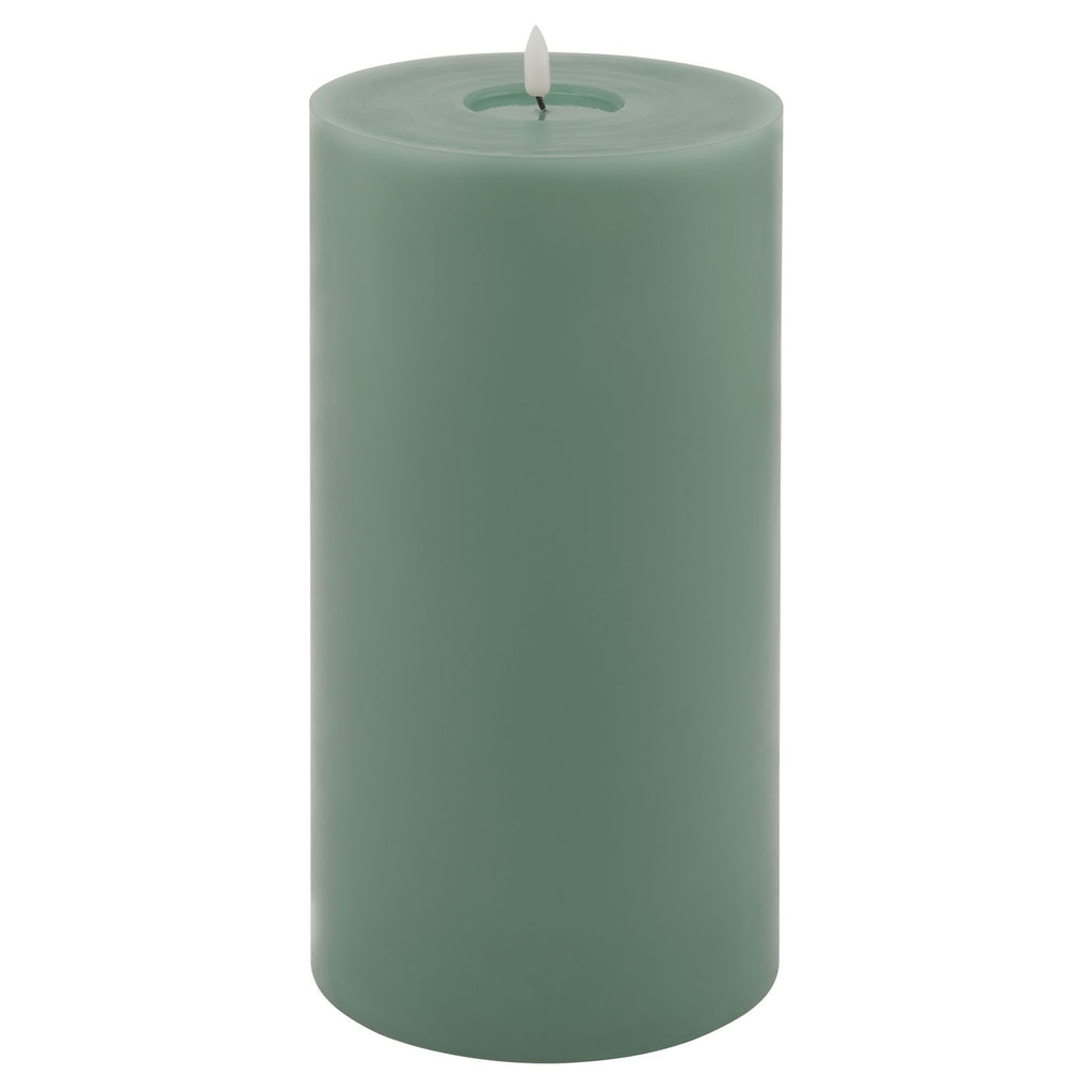 Luxe Collection Melt Effect 6x12 Sage LED Wax Candle