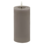 Luxe Collection Melt Effect 3x6 Grey LED Wax Candle