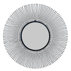 Rio Black Large Wire Mirror