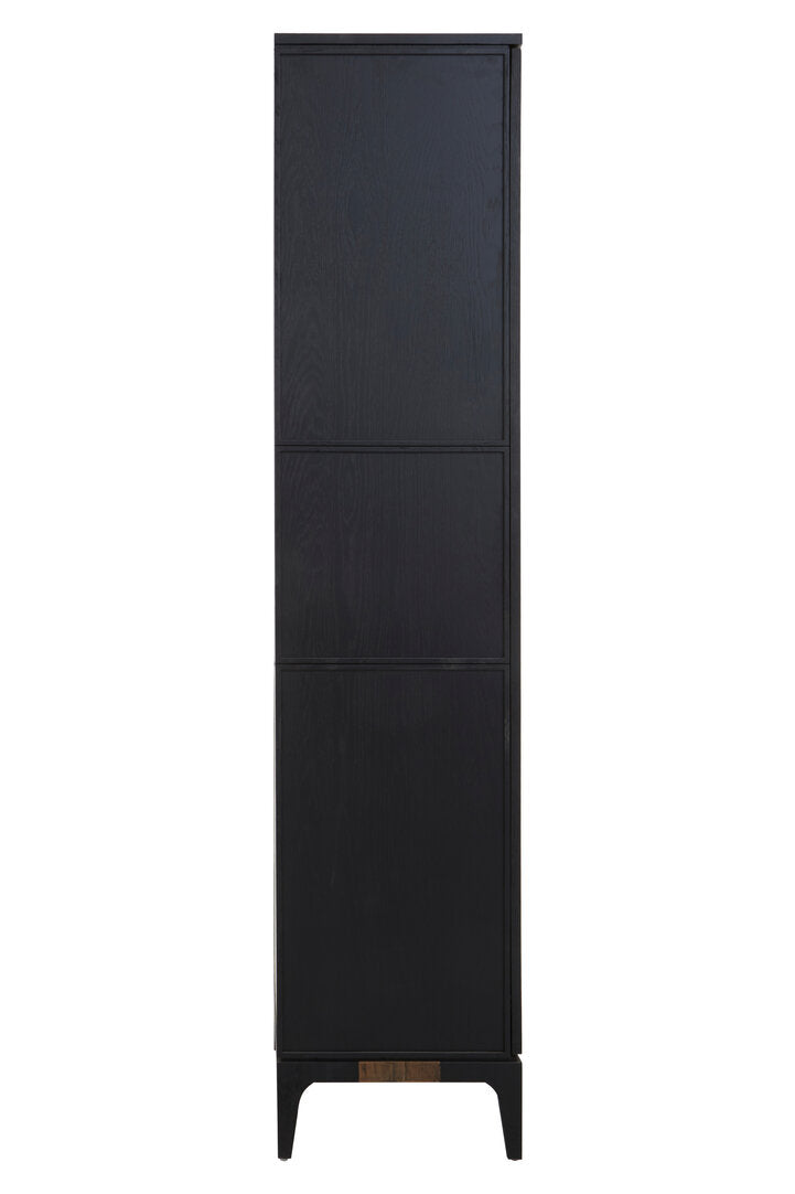 Salvar 2 Tone Oak Wood Tall Cabinet