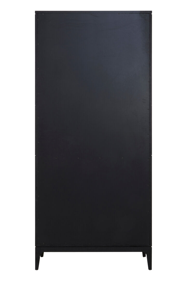 Salvar 2 Tone Oak Wood Tall Cabinet