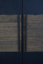 Salvar 2 Tone Oak Wood Tall Cabinet