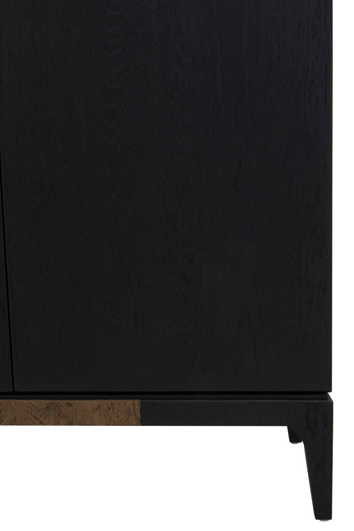 Salvar 2 Tone Oak Wood Tall Cabinet