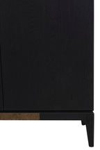 Salvar 2 Tone Oak Wood Tall Cabinet