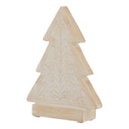 White Wash Collection Wooden Patterned Decorative Tree