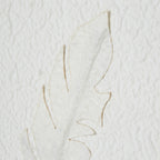 Solli White Feathers Art Mounted In Beaded Frame