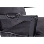 Rococo Grey Velvet Chair And Footstool