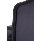 Rococo Grey Velvet Chair And Footstool