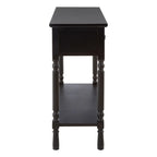 Heritage Three Drawer Vintage Black Console Table