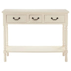 Heritage 3 Drawer White Console Table
