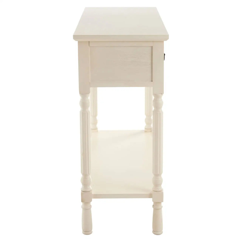Heritage 3 Drawer White Console Table