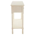 Heritage 3 Drawer White Console Table