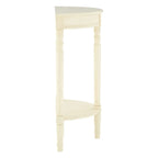 Heritage Antique White Rounded Console Table