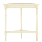 Heritage Antique White Rounded Console Table